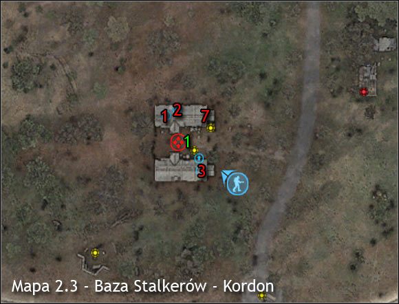 1 - Mapy szczegółowe (cz.1) | Kordon | Stalker Czyste Niebo - S.T.A.L.K.E.R.: Czyste Niebo - poradnik do gry