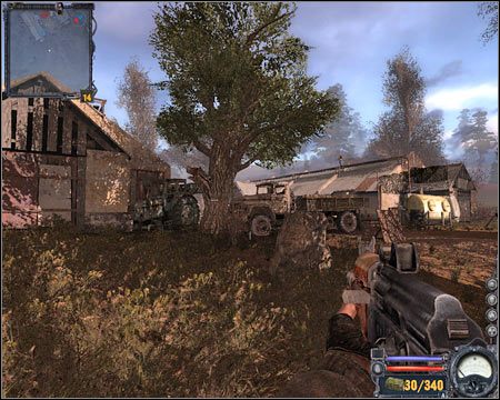 2) Baza wojskowa - Podobnie jak w przypadku pierwszej części gry odwiedzanie bazy wojskowej wskazane jest tylko wtedy, gdy zależy Ci na zbadaniu wszystkich lokacji - Mapy szczegółowe (cz.2) | Kordon | Stalker Czyste Niebo - S.T.A.L.K.E.R.: Czyste Niebo - poradnik do gry