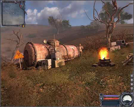 5) Stacja pojazdów - Baza ta domyślnie okupowana jest przez kilku żołnierzy - Mapy szczegółowe (cz.2) | Kordon | Stalker Czyste Niebo - S.T.A.L.K.E.R.: Czyste Niebo - poradnik do gry