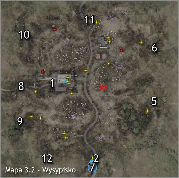 Oznaczenia na mapach - Mapy okolicy | Wysypisko | Stalker Czyste Niebo - S.T.A.L.K.E.R.: Czyste Niebo - poradnik do gry