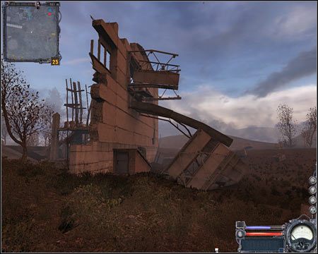 7) Północny punkt kontrolny - Nie musisz się tu na szczęście obawiać, że zostanie wymuszony na Tobie haracz - Mapy szczegółowe (cz.3) | Wysypisko | Stalker Czyste Niebo - S.T.A.L.K.E.R.: Czyste Niebo - poradnik do gry