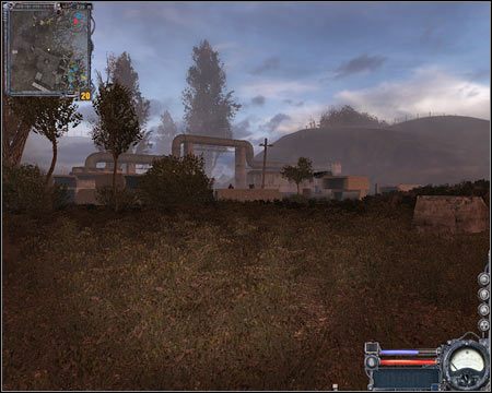 8) Wschodni punkt kontrolny - Do tego celu prowadzi charakterystyczna ścieżka - Mapy szczegółowe (cz.3) | Wysypisko | Stalker Czyste Niebo - S.T.A.L.K.E.R.: Czyste Niebo - poradnik do gry