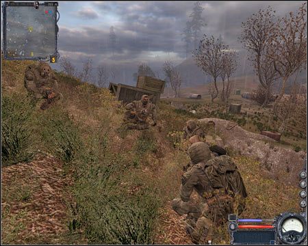 10) Wyjście z tunelu - To właśnie tu pojawisz się, jeśli zdecydujesz się na obranie alternatywnej ścieżki do sektora Wysypisko - Mapy szczegółowe (cz.3) | Wysypisko | Stalker Czyste Niebo - S.T.A.L.K.E.R.: Czyste Niebo - poradnik do gry