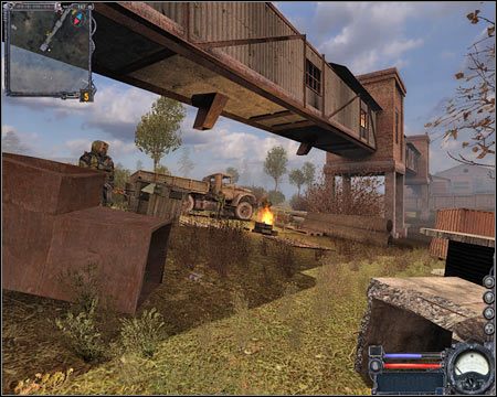 11) Północno-wschodni obóz żołnierzy Wolności - Początkowo lokacja ta nie będzie różniła się niczym szczególnym od pozostałych obozów - Mapy szczegółowe (cz.3) | Dolina Mroku | Stalker Czyste Niebo - S.T.A.L.K.E.R.: Czyste Niebo - poradnik do gry