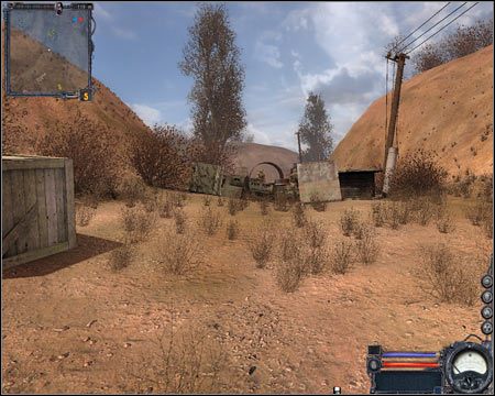 3) Bagna - W przeciwieństwie do pierwszej części serii, kiedy było tu niebezpiecznie, w tym przypadku nie masz się właściwie czego obawiać - Mapa szczegółowa (cz.2) | Jantar | Stalker Czyste Niebo - S.T.A.L.K.E.R.: Czyste Niebo - poradnik do gry