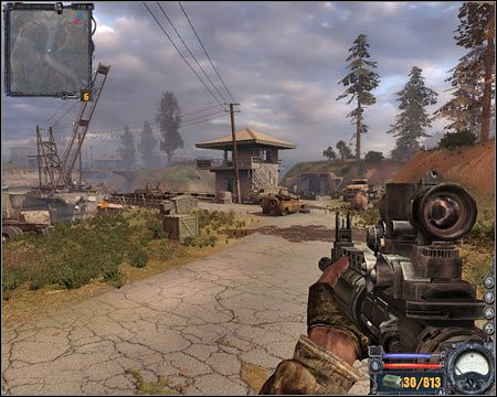 2) Zwodzony most - Droga ta prowadzi do Limańska, niemniej nie możesz skorzystać z mostu - Mapa szczegółowa (cz.2) | Czerwony Las | Stalker Czyste Niebo - S.T.A.L.K.E.R.: Czyste Niebo - poradnik do gry