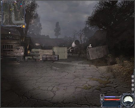 12) Południowa brama - Z przejścia tego początkowo nie musisz wcale korzystać - Mapa szczegółowa (cz.3) | Czerwony Las | Stalker Czyste Niebo - S.T.A.L.K.E.R.: Czyste Niebo - poradnik do gry