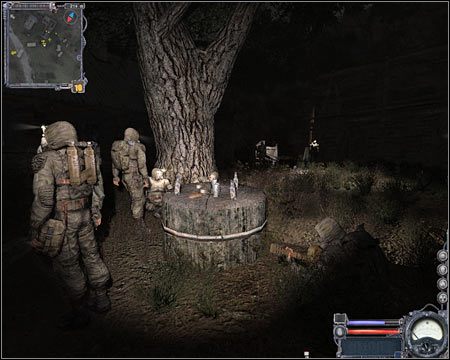 3) Wioska - Odwiedzenie tej lokacji wymagane jest do zaliczeniu kilku questów - Mapa szczegółowa (cz.2) | Magazyny Wojskowe | Stalker Czyste Niebo - S.T.A.L.K.E.R.: Czyste Niebo - poradnik do gry