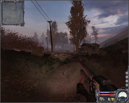 4) Południowo-zachodni posterunek - Także i tu natrafisz na kilku przyjaźnie nastawionych żołnierzy - Mapa szczegółowa (cz.2) | Magazyny Wojskowe | Stalker Czyste Niebo - S.T.A.L.K.E.R.: Czyste Niebo - poradnik do gry