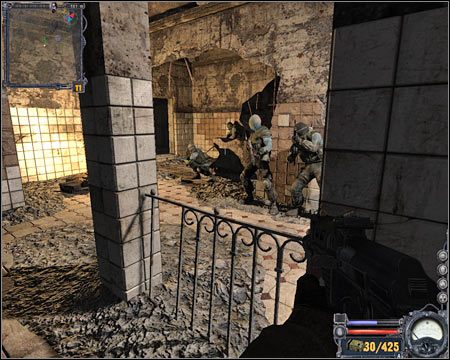 Nie próbuj zabijać snajpera z tego miejsca, gdyż akcja ta z góry skazana jest na niepowodzenie - Questy (cz.1) | Szpital | Stalker Czyste Niebo - S.T.A.L.K.E.R.: Czyste Niebo - poradnik do gry