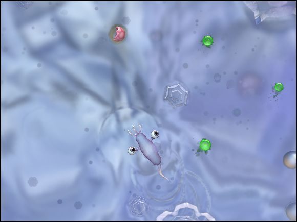 Oprócz mięsistych kuleczek, mięsożerca może żywić się również innymi komórkami - Walka i odżywianie | Faza komórki | Spore - Spore - poradnik do gry