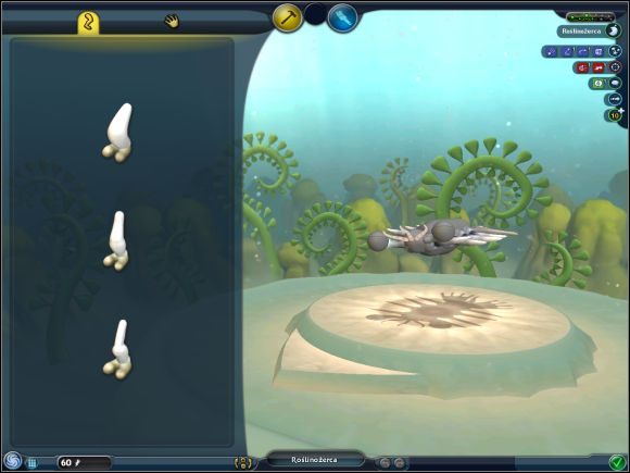 Jeśli chcesz, możesz także dołożyć stworowi dodatkowy otwór gębowy, czyniąc go wszystkożercą - Pierwsze decyzje i ogólne informacje | Faza stwora | Spore - Spore - poradnik do gry