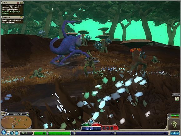 Innym poważnym zagrożeniem są stwory żyjące w wodzie - Migracje | Faza stwora | Spore - Spore - poradnik do gry