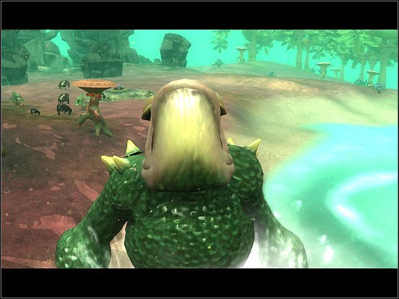 Migracje będą trwać do samego końca tej fazy, a aby otworzyć dalszą ścieżkę wędrówki, musisz wchodzić na kolejne poziomy rozwoju mózgu - i tu wracamy do początku całego cyklu - Migracje | Faza stwora | Spore - Spore - poradnik do gry