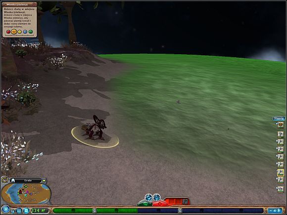 Możesz też oswoić po jednym osobniku z każdego gatunku - Zdobywanie żywności | Faza plemienia | Spore - Spore - poradnik do gry