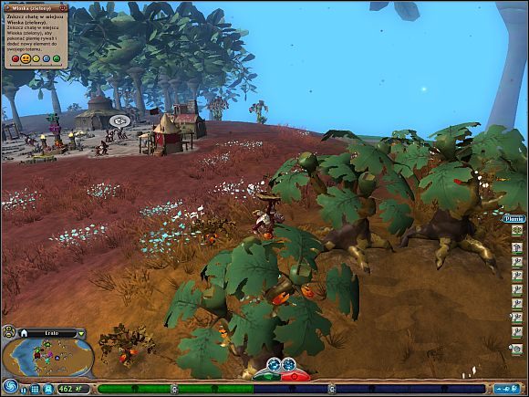 Jest to zdecydowanie najmniej wydajny sposób pozyskiwania jedzenia i może stanowić jedynie dodatek do sposobów przedstawionych powyżej - Zdobywanie żywności | Faza plemienia | Spore - Spore - poradnik do gry