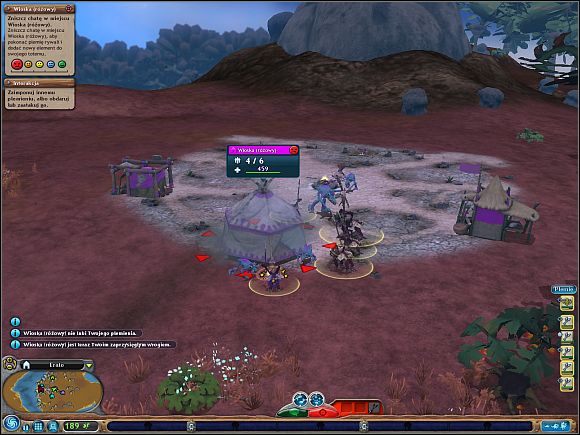 Sojusznicy będą Cię wspierać drobnymi podarkami żywnościowymi - Zdobywanie żywności | Faza plemienia | Spore - Spore - poradnik do gry