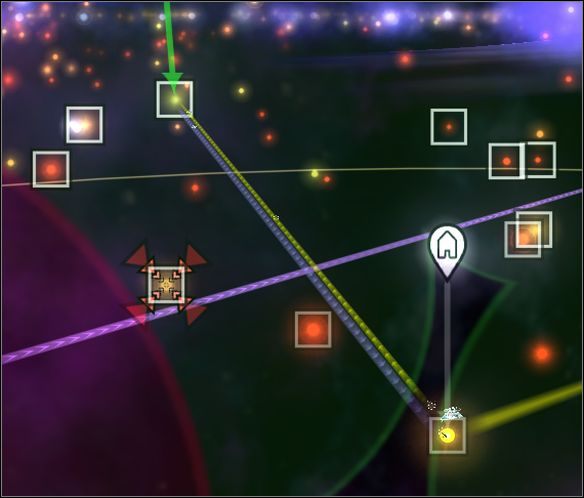 Gdy trakt handlowy zostanie ustanowiony, trzeba poczekać, aż Twoi kontrahenci wystawią swój układ planetarny na sprzedaż - Wykupywanie układów słonecznych | Faza kosmosu | Spore - Spore - poradnik do gry