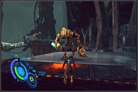 Nieco dalej po raz pierwszy spotkasz się z przeciwnikami przypominający pająki - Misja 02 - Ice Forest (cz.2) | Solucja | Too Human - Too Human - poradnik do gry