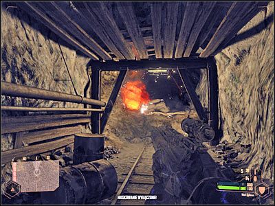 Jeśli chcesz, możesz skorzystać ze znajdującego się tu działka, co pozwoli Ci w efektowny sposób pozbyć się kryjących się na dole potworów - Znalezienie terminalu załadunkowego (1) | Misja 5 | Crysis Warhead - Crysis: Warhead - poradnik do gry