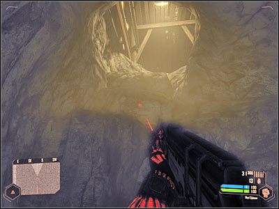 Kolejni przeciwnicy kryją się za rogiem, niedaleko spychacza - Znalezienie terminalu załadunkowego (1) | Misja 5 | Crysis Warhead - Crysis: Warhead - poradnik do gry