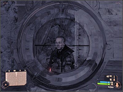 Zapamiętaj sobie lokalizację stanowiska maszynowego, ale chwilowo jeszcze z niego nie korzystaj - Znalezienie terminalu załadunkowego (2) | Misja 5 | Crysis Warhead - Crysis: Warhead - poradnik do gry