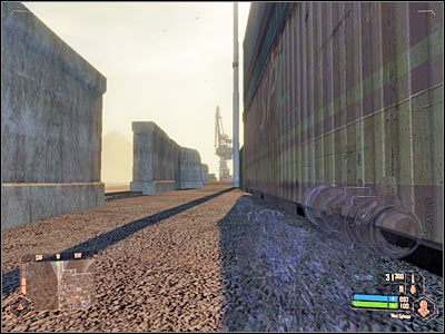 Po usunięcia chociaż jednego snajpera zbliż się do mola i zaczekaj, aż oddali się wrogi śmigłowiec - Wejście na pokład okrętu podwodnego | Misja 2 | Crysis Warhead - Crysis: Warhead - poradnik do gry