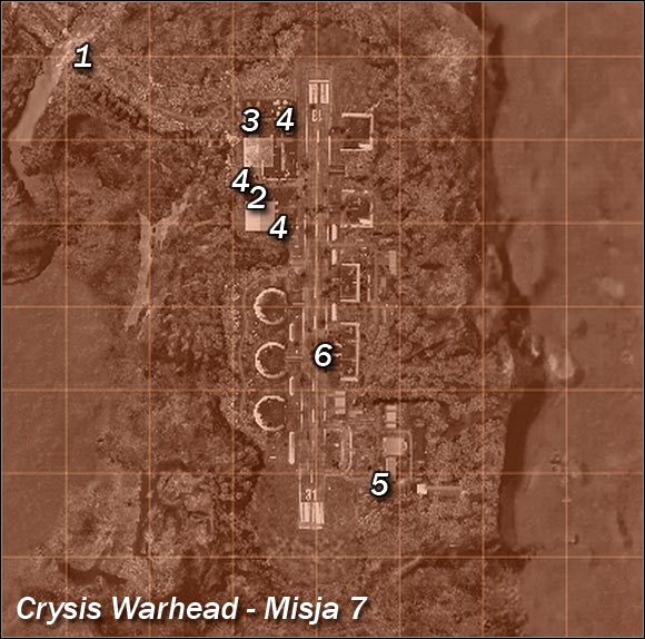 Mapa ogólna okolicy - Wstęp | Misja 7 | Crysis Warhead - Crysis: Warhead - poradnik do gry