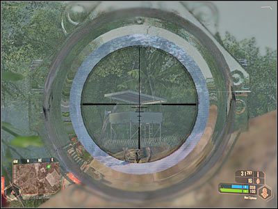 Dopiero teraz możesz zająć się operatorami stanowisk maszynowych oraz innymi przeciwnikami, którzy pilnują wejścia - Dotarcie do lotniska | Misja 7 | Crysis Warhead - Crysis: Warhead - poradnik do gry