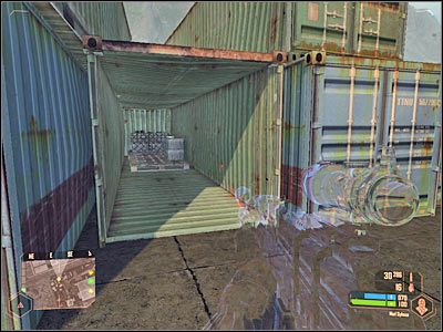 Powróć teraz do magazynu i miejsca, w którym znajdował się zabity operator - Odnalezienie i zabezpieczenie kontenera | Misja 7 | Crysis Warhead - Crysis: Warhead - poradnik do gry