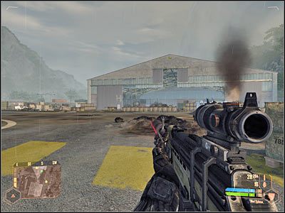 Niezależnie od podjętych decyzji, powinieneś zainteresować się drugim składzikiem z amunicją, który znajduje się w pobliżu - Odnalezienie i zabezpieczenie kontenera | Misja 7 | Crysis Warhead - Crysis: Warhead - poradnik do gry