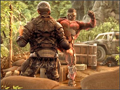 Zabawa rozpoczyna się na pokładzie myśliwca VTOL, który zostaje zmuszony do awaryjnego lądowania - Wstęp | Misja 1 | Crysis Warhead - Crysis: Warhead - poradnik do gry