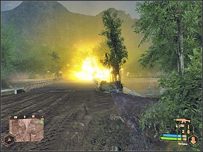 Jeżeli chcesz walczyć, połóż się na ziemi i z tego miejsca zaatakuj wrogów - Dołączenie do oddziału bombowego Sierra | Misja 1 | Crysis Warhead - Crysis: Warhead - poradnik do gry