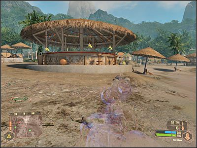 Po dotarciu do restauracji nie musisz się już szczególnie przejmować pozostawaniem w ukryciu - Zabezpieczenie bazy KAL (2) | Misja 1 | Crysis Warhead - Crysis: Warhead - poradnik do gry