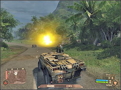 O wóz ONeilla nie musisz się martwić, gdyż to Twoja maszyna będzie znajdowała się w centrum zainteresowania ze strony sił wroga - Dotarcie do punktu zbornego | Misja 2 | Crysis Warhead - Crysis: Warhead - poradnik do gry