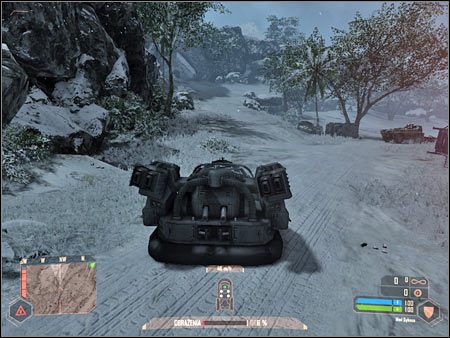 Po dotarciu do zamrożonego statku skręć nieznacznie w lewo i kontynuuj przeprawę (screen) - Pościg za pułkownikiem Lee #2 | Misja 3 | Crysis Warhead - Crysis: Warhead - poradnik do gry
