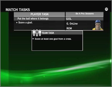 Zadania mogą być przeróżne - Szatnia i Mecz | Zostań gwiazdą w FIFA 09 - FIFA 09 - poradnik do gry