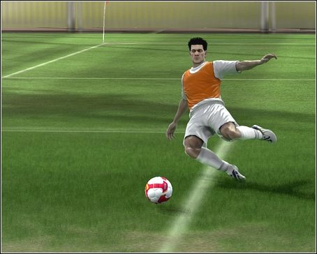 W niektórych momentach będziesz musiał umieścić piłkę w siatce z nietypowej pozycji - Strzały | Sterowanie w FIFA 09 - FIFA 09 - poradnik do gry