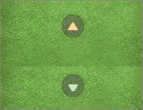 Czerwony trójkąt to ustawienie ofensywne, a niebieski - defensywne - Taktyka | Sterowanie w FIFA 09 - FIFA 09 - poradnik do gry
