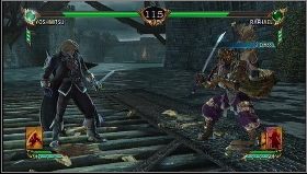 Przeciwnicy: Raphael (Soul Gauge Damage C), Marienbard (Nullify Ring Out C), Jacqueline (Nullify Ring Out C) - Yoshimitsu - Story - Soulcalibur IV - poradnik do gry