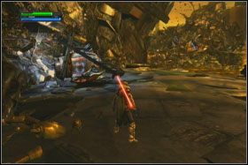 Kiedy dojdziesz do krawędzi, dalszą drogę zablokuje lawa - Misja 02 - Raxus Prime (cz.1) - Star Wars: The Force Unleashed - poradnik do gry