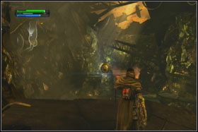 Chwilę później natrafisz na zablokowane przejście - Misja 02 - Raxus Prime (cz.1) - Star Wars: The Force Unleashed - poradnik do gry