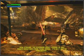 Teraz możesz w końcu dostać się do wnętrza statku - Misja 02 - Raxus Prime (cz.2) - Star Wars: The Force Unleashed - poradnik do gry