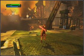 W jednym z rogów znajdziesz holocron (Force Combo Sphere) - Misja 02 - Raxus Prime (cz.2) - Star Wars: The Force Unleashed - poradnik do gry