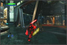 Rozpraw się z pilnującymi tego miejsce szturmowcami i wejdź do środka - Misja 06 - Imperial Kashyyyk (cz.2) - Star Wars: The Force Unleashed - poradnik do gry