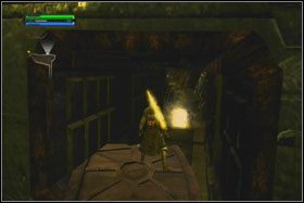 Na końcu kładki, we wnętrzu statku jest następny holocron - Misja 08 - Imperial Raxus Prime (cz.1) - Star Wars: The Force Unleashed - poradnik do gry