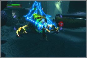 Staraj się krążyć wokół, w kierunku przeciwnym do ruchu wskazówek zegara - Misja 03 - Felucia (cz.2) - Star Wars: The Force Unleashed - poradnik do gry