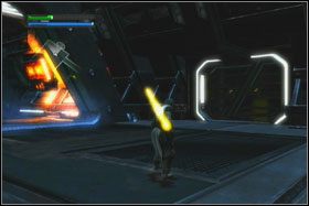 Na górze zabij wszystkich Jumptrooperów, co znacznie ułatwi dalszą eksplorację - Misja 09 - Death Star (cz.2) - Star Wars: The Force Unleashed - poradnik do gry