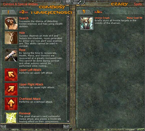 Zarówno combosy, atrybuty, jak i czary można przenosić na pasek szybkiego dostępu, przeciągając je tam - Combosy i umiejętności | Podstawy Age of Conan Hyborian Adventures - Age of Conan: Hyborian Adventures - pierwsze kroki - poradnik do gry