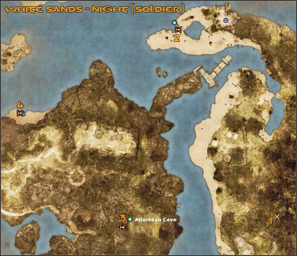 1 - White Sands - Night (Soldier, Priest, Mage) | Mapa - Age of Conan: Hyborian Adventures - pierwsze kroki - poradnik do gry